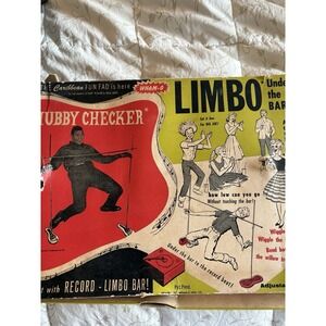 Vtg 1960s WHAMO LIMBO SET with record CHUBBY CHECKERS used condition see photos